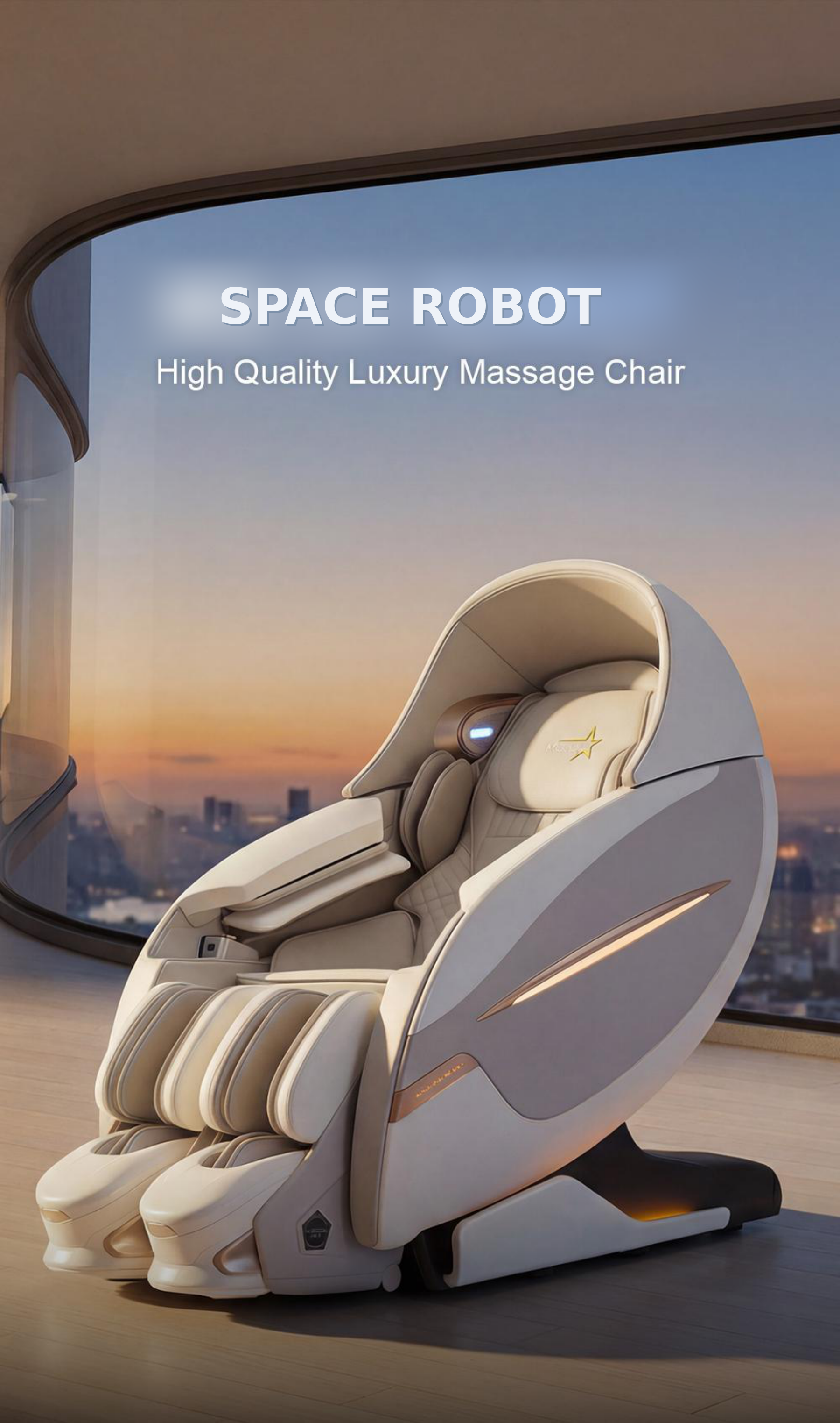 SPACE ROBOT massage chair in a luxury interior